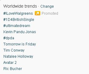 Walgreens ran #IloveWalgreens as a Promoted Trend during its Twitter war with Express Scripts