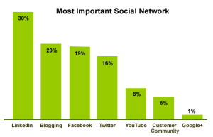 LinkedIn Most Important Social Network Among B2B Marketers (via BtoB)